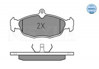 Kit de plaquettes de frein, frein à disque MEYLE-ORIGINAL Quality 025 205 4716