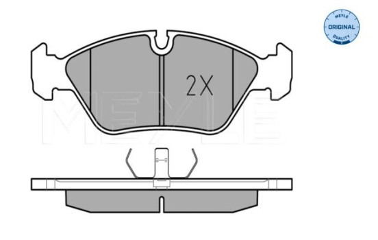 Kit de plaquettes de frein, frein à disque MEYLE-ORIGINAL Quality 025 206 2919, Image 2