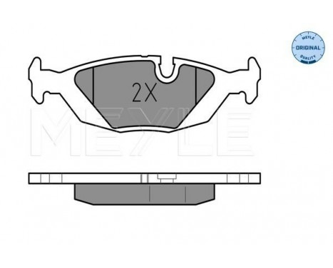 Kit de plaquettes de frein, frein à disque MEYLE-ORIGINAL Quality 025 206 7516, Image 2