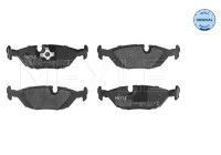 Kit de plaquettes de frein, frein à disque MEYLE-ORIGINAL Quality 025 206 7516