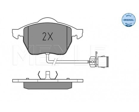 Kit de plaquettes de frein, frein à disque MEYLE-ORIGINAL Quality 025 206 7619/W