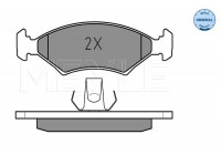 Kit de plaquettes de frein, frein à disque MEYLE-ORIGINAL Quality 025 207 5318