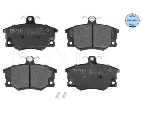 Kit de plaquettes de frein, frein à disque MEYLE-ORIGINAL Quality 025 208 3317/W