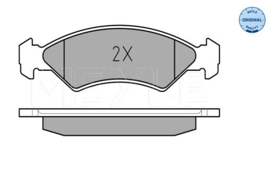 Kit de plaquettes de frein, frein à disque MEYLE-ORIGINAL Quality 025 208 5717, Image 3