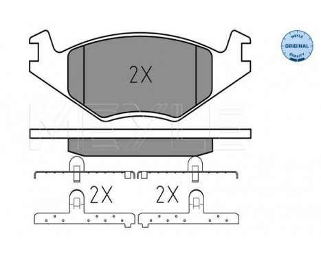 Kit de plaquettes de frein, frein à disque MEYLE-ORIGINAL Quality 025 208 8719