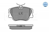 Kit de plaquettes de frein, frein à disque MEYLE-ORIGINAL Quality 025 209 4119
