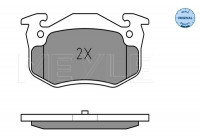 Kit de plaquettes de frein, frein à disque MEYLE-ORIGINAL Quality 025 209 7311