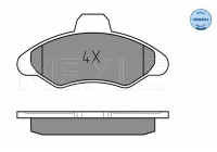 Kit de plaquettes de frein, frein à disque MEYLE-ORIGINAL Quality 025 211 7118