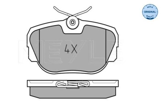 Kit de plaquettes de frein, frein à disque MEYLE-ORIGINAL Quality 025 211 7317, Image 2