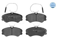 Kit de plaquettes de frein, frein à disque MEYLE-ORIGINAL Quality 025 212 0519/W