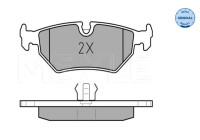 Kit de plaquettes de frein, frein à disque MEYLE-ORIGINAL Quality 025 212 7517