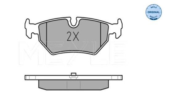 Kit de plaquettes de frein, frein à disque MEYLE-ORIGINAL Quality 025 212 7517, Image 2