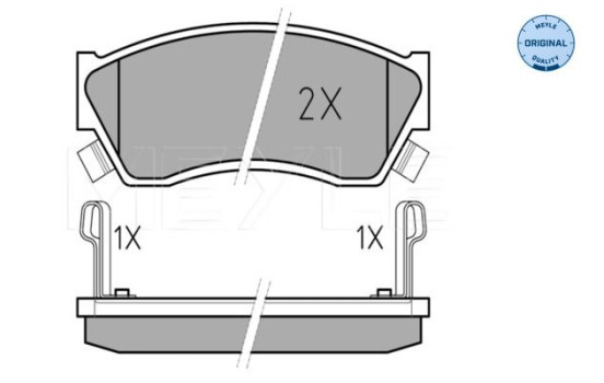Kit de plaquettes de frein, frein à disque MEYLE-ORIGINAL Quality 025 213 3314/W, Image 3