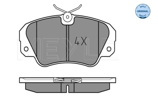 Kit de plaquettes de frein, frein à disque MEYLE-ORIGINAL Quality 025 213 6819