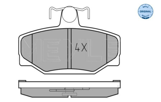 Kit de plaquettes de frein, frein à disque MEYLE-ORIGINAL Quality 025 213 8513, Image 2