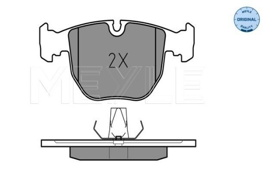 Kit de plaquettes de frein, frein à disque MEYLE-ORIGINAL Quality 025 214 8619