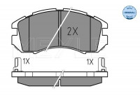 Kit de plaquettes de frein, frein à disque MEYLE-ORIGINAL Quality 025 214 9517/W