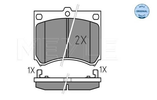 Kit de plaquettes de frein, frein à disque MEYLE-ORIGINAL Quality 025 215 3915