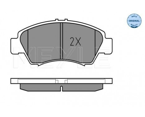 Kit de plaquettes de frein, frein à disque MEYLE-ORIGINAL Quality 025 216 9715/W, Image 2