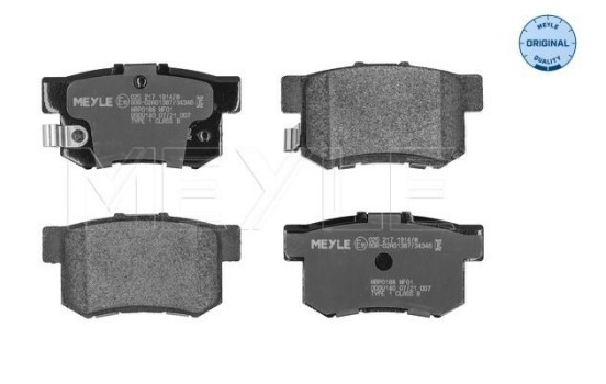 Kit de plaquettes de frein, frein à disque MEYLE-ORIGINAL Quality 025 217 1914/W, Image 3