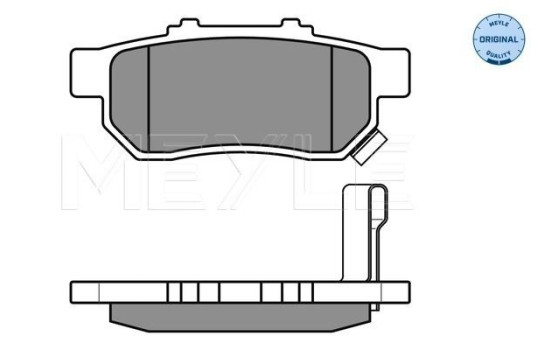 Kit de plaquettes de frein, frein à disque MEYLE-ORIGINAL Quality 025 217 3813/W, Image 3