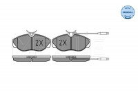 Kit de plaquettes de frein, frein à disque MEYLE-ORIGINAL Quality 025 217 9719/W