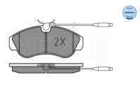 Kit de plaquettes de frein, frein à disque MEYLE-ORIGINAL Quality 025 217 9919/W