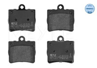 Kit de plaquettes de frein, frein à disque MEYLE-ORIGINAL Quality 025 219 0015