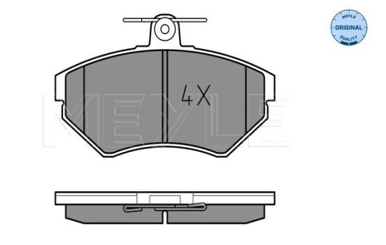 Kit de plaquettes de frein, frein à disque MEYLE-ORIGINAL Quality 025 219 4516