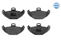 Kit de plaquettes de frein, frein à disque MEYLE-ORIGINAL Quality 025 219 6514