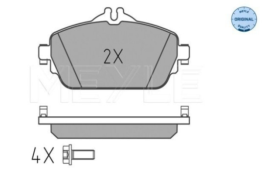 Kit de plaquettes de frein, frein à disque MEYLE-ORIGINAL Quality 025 220 3219