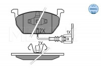 Kit de plaquettes de frein, frein à disque MEYLE-ORIGINAL Quality 025 220 3517
