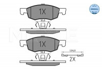 Kit de plaquettes de frein, frein à disque MEYLE-ORIGINAL Quality 025 221 4317