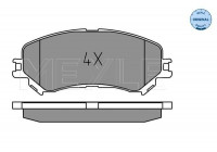 Kit de plaquettes de frein, frein à disque MEYLE-ORIGINAL Quality 025 223 4719
