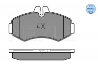 Kit de plaquettes de frein, frein à disque MEYLE-ORIGINAL Quality 025 230 2220