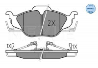 Kit de plaquettes de frein, frein à disque MEYLE-ORIGINAL Quality 025 230 6317/W