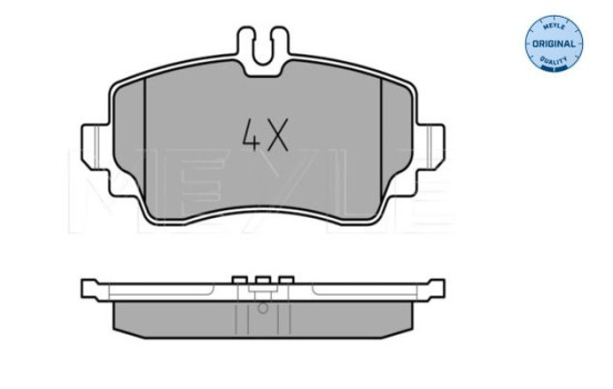 Kit de plaquettes de frein, frein à disque MEYLE-ORIGINAL Quality 025 230 7016, Image 2