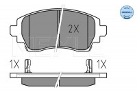 Kit de plaquettes de frein, frein à disque MEYLE-ORIGINAL Quality 025 230 8818/W