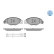Kit de plaquettes de frein, frein à disque MEYLE-ORIGINAL Quality 025 231 3518/W, Vignette 2