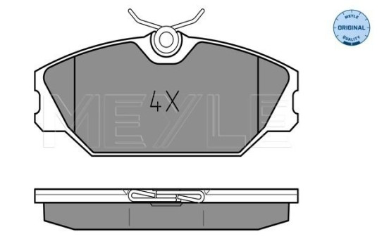 Kit de plaquettes de frein, frein à disque MEYLE-ORIGINAL Quality 025 231 7218