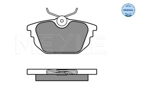 Kit de plaquettes de frein, frein à disque MEYLE-ORIGINAL Quality 025 231 7714