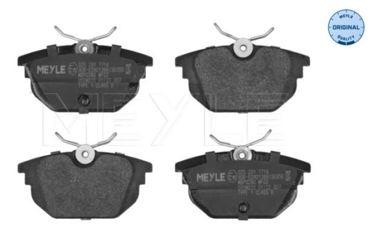 Kit de plaquettes de frein, frein à disque MEYLE-ORIGINAL Quality 025 231 7714, Image 2