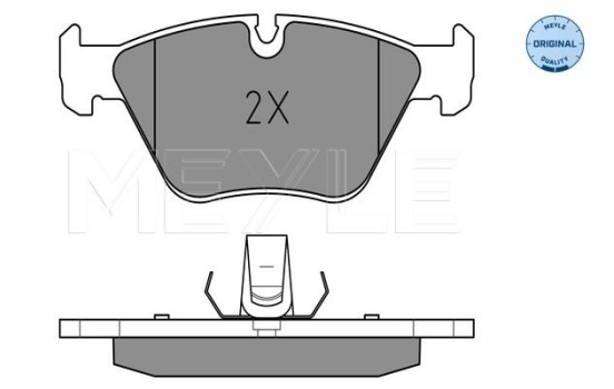Kit de plaquettes de frein, frein à disque MEYLE-ORIGINAL Quality 025 231 8320
