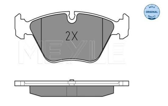 Kit de plaquettes de frein, frein à disque MEYLE-ORIGINAL Quality 025 231 8320, Image 2