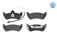 Kit de plaquettes de frein, frein à disque MEYLE-ORIGINAL Quality 025 231 9017/W