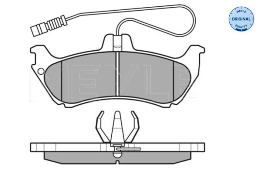 Kit de plaquettes de frein, frein à disque MEYLE-ORIGINAL Quality 025 231 9017/W, Image 3