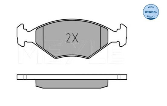 Kit de plaquettes de frein, frein à disque MEYLE-ORIGINAL Quality 025 232 2018/W, Image 3