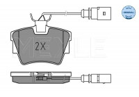 Kit de plaquettes de frein, frein à disque MEYLE-ORIGINAL Quality 025 232 2416/W