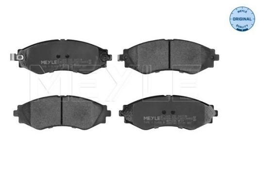 Kit de plaquettes de frein, frein à disque MEYLE-ORIGINAL Quality 025 232 3417/W
