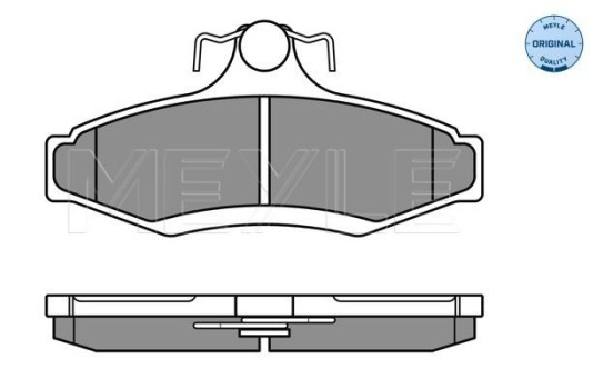Kit de plaquettes de frein, frein à disque MEYLE-ORIGINAL Quality 025 232 3714